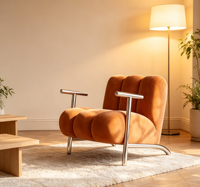 Fauteuil inclinable créatif style Ins, fauteuil de détente avec accoudoirs pour salon, balcon, chaise longue individuelle