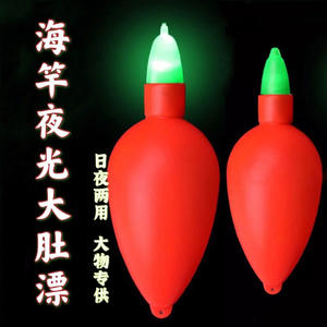 ทุ่นลอยน้ำเรืองแสงสีเขียวรูปไข่ห่าน ทุ่นอิเล็กทรอนิกส์สำหรับตกปลาชายทะเล น้ำหนักเบา ทำจากพลาสติก พร้อมไฟและแบตเตอรี่ - Product Image 2