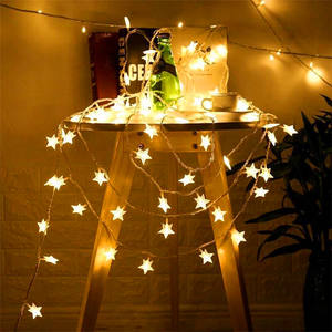 <strong>Star</strong> String <strong>Lights</strong>, 9.8ft 20 LED Twinkle <strong>Little</strong> <strong>Star</strong> <strong>Light</strong>, Indoor and Outdoor Decoration Warm White - Product Image 3