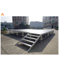Scène extérieure mobile en aluminium pour événements, podium de luxe pour concerts et mariages, installation facile, antidérapante