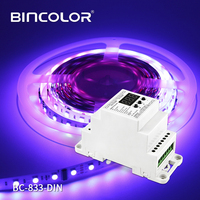Décodeur DMX 512 Bincolor BC-833-DIN 24V DIN RAIL 3CH RGB