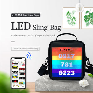 Sac à dos à écran LED publicitaire de nouveau design pour hommes et femmes, sac à bandoulière à écran LED dynamique contrôlé par APP, sac élégant d'inspiration universitaire - Product Image 2