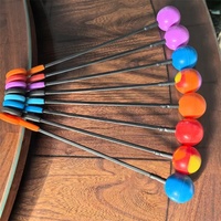 Maillet à balle de friction à double tête en caoutchouc de silicone, instruments de sonothérapie de haute qualité pour la méditation, prix de gros