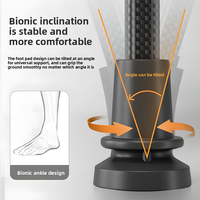 Canne pour personnes âgées MKLOPP ultra-légère en fibre de carbone à quatre pieds antidérapante multifonctionnelle, capacité de charge de 120 kg, hauteur réglable, pour l'extérieur