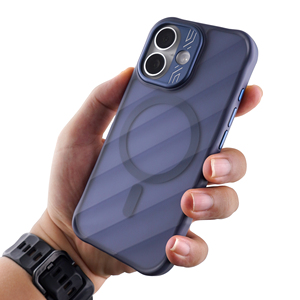 Magnetic Lens Protect Matte <b>Camera</b> Protector Full Wrap Protection Anti-Shock Mobile Phone Cases For iPhone 17 Dustproof Blue - Product Image 3
