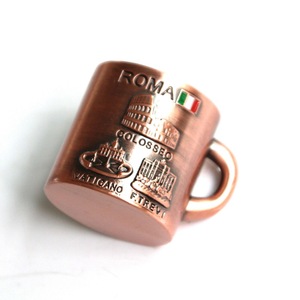 Imán de <span class=keywords><strong>nevera</strong></span> de metal esmaltado, taza 3d personalizada, recuerdo turístico de <span class=keywords><strong>Roma</strong></span>, aleación de zinc, venta al por mayor - Product Image 5