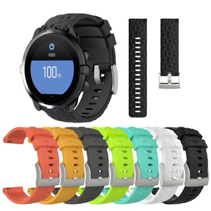 Bracelet de rechange à boucle officielle en acier inoxydable de couleur Pure pour <span class=keywords><strong>Suunto</strong></span> <span class=keywords><strong>Spartan</strong></span> <span class=keywords><strong>Sport</strong></span> poignet <span class=keywords><strong>HR</strong></span> Baro bracelet de montre en Silicone - Product Image 1