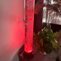 Lampe à bulles LED à colonne d'eau, commande tactile, intensité réglable, veilleuse pour la maison, chambre, salon, décoration intérieure