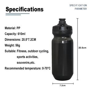 Bouteille d'eau en plastique personnalisée avec logo, sans BPA, 610 ml, à presser, pour sport, extérieur, gym, voyage, cyclisme, vente en gros - Product Image 4