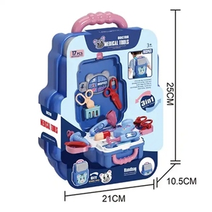 Sac à dos <span class=keywords><strong>de</strong></span> <span class=keywords><strong>docteur</strong></span> pour enfants 3-en-1, <span class=keywords><strong>jouet</strong></span> <span class=keywords><strong>de</strong></span> simulation médicale et dentaire, <span class=keywords><strong>mallette</strong></span> convertible, jeu <span class=keywords><strong>de</strong></span> rôle éducatif - Product Image 4