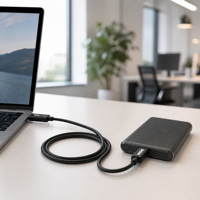 Câble passif Thunderbolt 3 certifié 40 Gbit/s 5A PD, cordon USB-C multifonction pour ordinateur portable, station d'accueil, SSD, moniteur