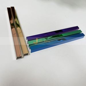 Bordure de carrelage en acier inoxydable 304 personnalisée, imperméable, durable, en forme de U, décoration polie pour appartement - Product Image 2