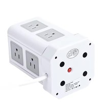 Regleta Inteligente de Alta Calidad con 12 Tomas de CA, 4 Puertos USB, 2 Puertos Tipo C, Protección contra Sobrecarga, Cable de 2m, Enchufe de Torre para Escritorio