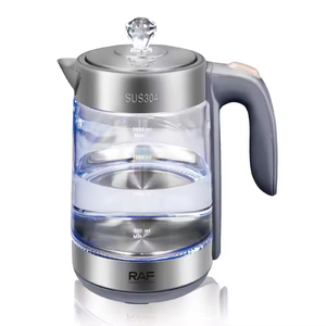 Bouilloire électrique sans fil 2L en acier inoxydable avec corps en verre, arrêt automatique, protection contre l'ébullition à sec, usage domestique - Product Image 1