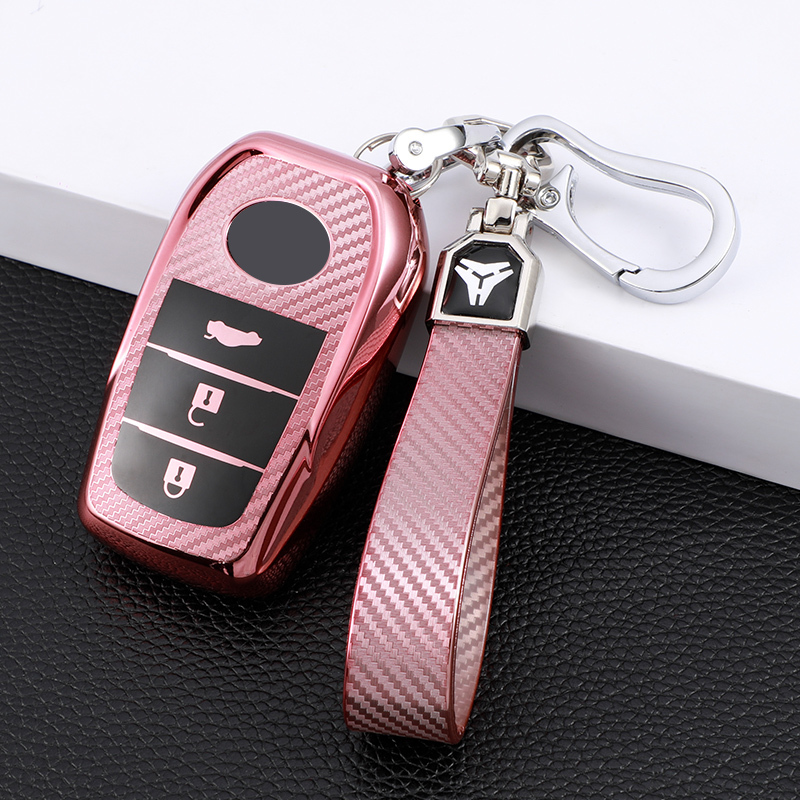3 Button Pink + Keychain