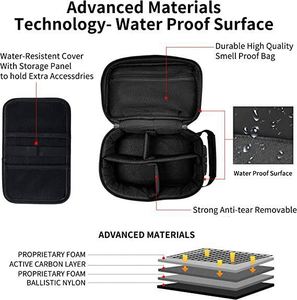 Muestra Gratis, Estuche Organizador de Gran Capacidad a Prueba de Olores con Forro de Carbón Activado, Bolsa a Prueba de Olores - Product Image 5