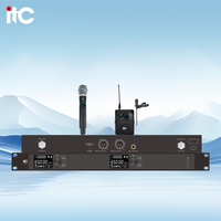 Microphone sans fil UHF portable à cravate avec réduction de bruit et connecteur XLR pour usage en conférence