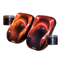 Pigmen Warna Mica Sheenbow Hyper Shift Chameleon Chrome Berubah dari Hitam ke Merah Mutiara Super Chameleon untuk Cat Mobil