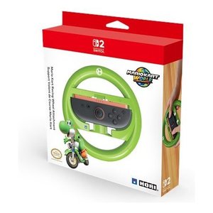 Volante simulador de conducción SWITCH 2 Mario Kart Racing Wheel Attachment Yoshi Verde y Blanco 1191439 - Product Image 2