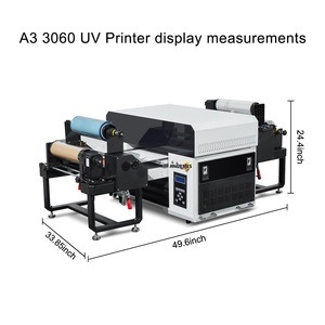 Andemes marque 3060 xp600 imprimante uv 30CM autocollant impression uv A3 rouleau à rouleau uv dtf imprimante - Product Image 4