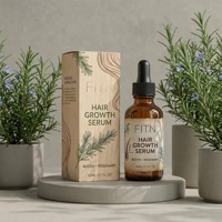 Sérum de croissance capillaire à la biotine, au romarin et aux peptides pour des cheveux plus épais et plus volumineux, nourrissant le cuir chevelu, OEM, étiquette privée, vente en gros, personnalisé, premium