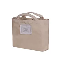 Sac fourre-tout personnalisé en toile de coton couleur naturelle, réutilisable, pour les courses et le shopping