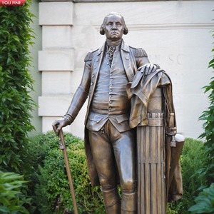 Youfine ngoài trời nghệ thuật trang trí nội thất Lịch Sử Nhân vật đồng Mỹ Chân Dung sáng lập CHA bức tượng George Washington tác phẩm điêu khắc - Product Image 2