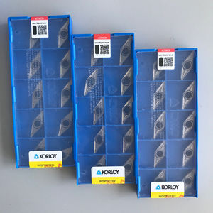 Insertos para Torno CNC Korloys VCGT160408-AK H01, Acero Inoxidable Cuadrado con Recubrimiento PVD, Herramientas de Corte Personalizables OEM - Product Image 2