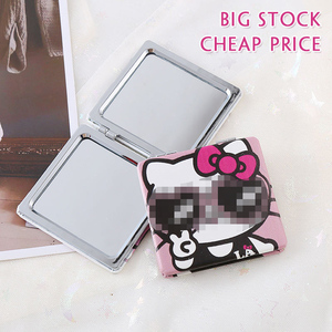 2024 Phong Cách Mới Xách Tay Phim Hoạt Hình Cô Gái Dễ Thương Helloed Kitty KT Mèo Vuông Du Lịch Biểu Tượng Tùy Chỉnh Có Thể Gập Lại Pocket Trang Điểm Vẻ Đẹp Gương - Product Image 5