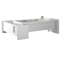 Nouveau produit : Bureau de direction et de gestion personnalisé en bois blanc – Table de bureau exécutive et de direction