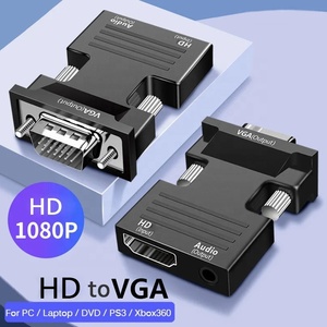 Convertisseur HD vers <span class=keywords><strong>VGA</strong></span> avec câble audio 3,5 mm pour <span class=keywords><strong>PS4</strong></span>/PC/ordinateur portable/téléviseur/moniteur/projecteur, adaptateur 1080P HD femelle vers <span class=keywords><strong>VGA</strong></span> mâle - Product Image 6