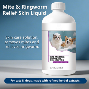 Shampoo <span class=keywords><strong>anti</strong></span>-acariens et <span class=keywords><strong>anti</strong></span>-moisissures pour chiens et chats, formule végétale naturelle, écologique, apaisant, contrôle des champignons et des germes, OEM personnalisé, 500 ml - Product Image 2