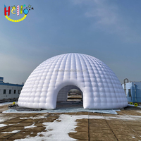 Tente de camping gonflable en forme d'igloo avec éclairage LED / Igloo de jardin extérieur / Dôme gonflable en forme d'igloo à vendre