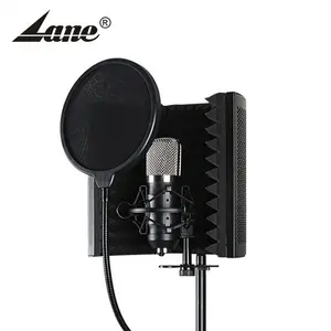 IS-03S de voie Obtenez une qualité sonore claire Studio d'enregistrement Diffusion en direct Mini bouclier d'isolation de microphone en métal