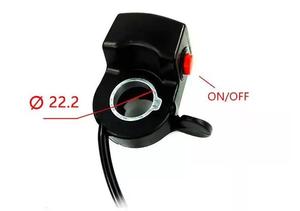 Accélérateur de vélo électrique 15Dx 24v 36v 48v vélo électrique wuxing accélérateur de <span class=keywords><strong>pouce</strong></span> pour Scooter électrique avec indicateur de batterie - Product Image 5