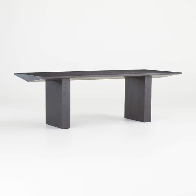 Customized Color & Size Natural Red Oak Solid Wood Dining Table Durable Rectangle Table for Kitchen Restaurant Dining Room
