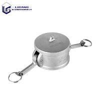 Capuchon anti-poussière robuste en acier inoxydable 316/304 de type DC Camlock pour lignes de transfert de fluides chimiques corrosifs