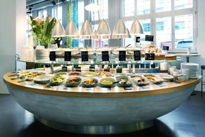 <span class=keywords><strong>Comptoir</strong></span> de Buffet Personnalisé <span class=keywords><strong>pour</strong></span> la Restauration, Conception de <span class=keywords><strong>Comptoir</strong></span> de Buffet Libre-Service, Îlot de Buffet <span class=keywords><strong>pour</strong></span> Hôtel et Petit-Déjeuner à Vendre - Product Image 5