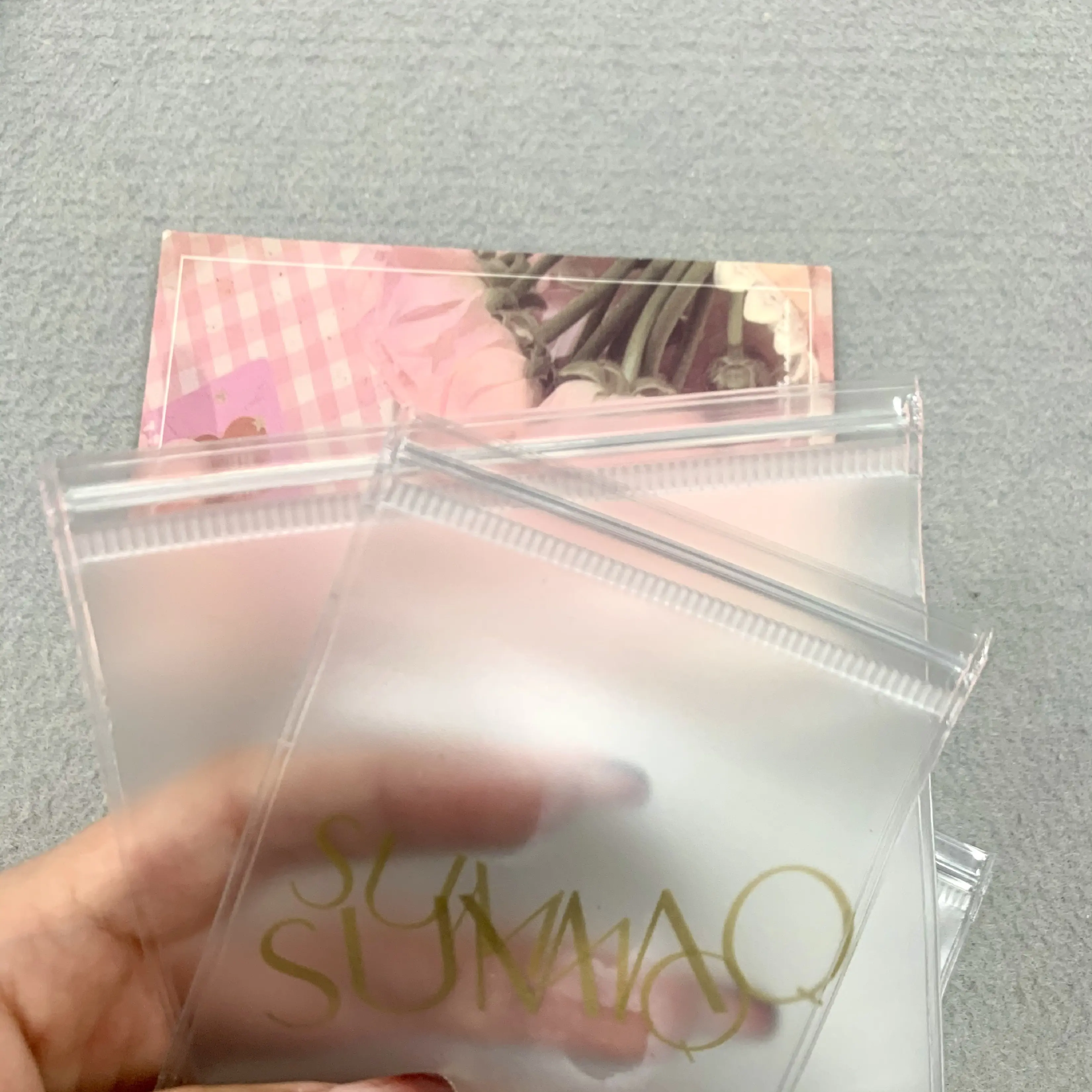 Mini sac à cosmétiques transparent en pvc avec fermeture éclair, mini logo personnalisé, sac de voyage transparent avec fermeture éclair