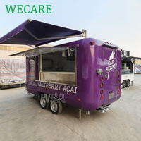 Remorque de restauration mobile Wecare, camion de restauration de crème glacée, camion de restauration, cuisine, remorque de concession