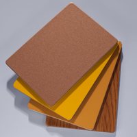Precio barato Panel compuesto de aluminio fachada de madera de Panel de Acm color de madera de revestimiento de pared Exterior