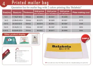 Custom Poly Mailer Verzending Mailingtassen