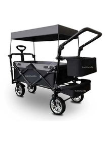 頑丈な折りたたみ式トロリーカート折りたたみ式ユーティリティワゴン屋外ビーチワゴン - Product Image 2