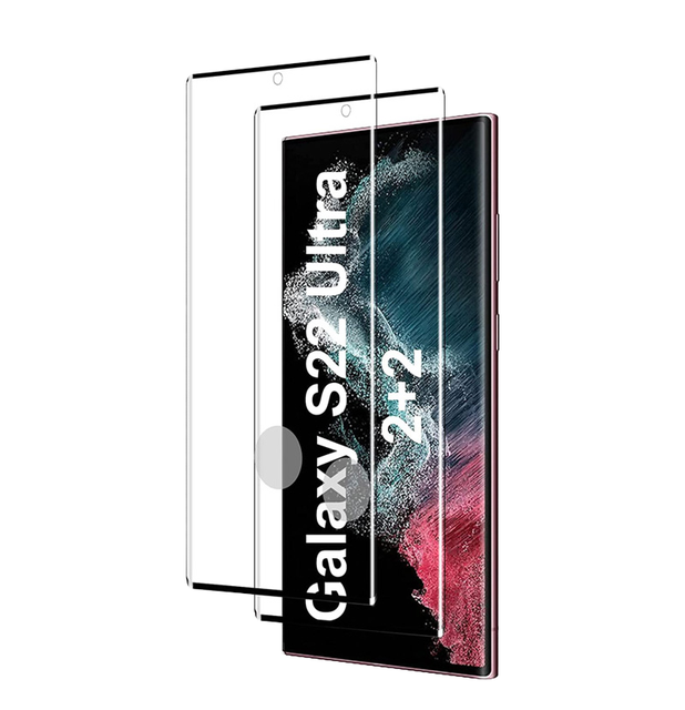 HD Clear Bubble-Free 9H Full Glue 3D Curved Tempered Glass Screen Protector for Samsung Galaxy S22 ULTRA S23 Ultra Film S21 s20