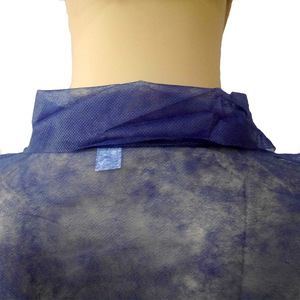 Batas <span class=keywords><strong>de</strong></span> Laboratorio Médicas Quirúrgicas Desechables <span class=keywords><strong>de</strong></span> Tela No Tejida, Unisex, Color Azul Oscuro, para <span class=keywords><strong>Trabajo</strong></span> <span class=keywords><strong>de</strong></span> Seguridad, Venta al Por Mayor - Product Image 3