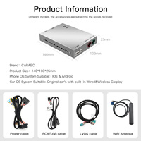 Module sans fil Apple CarPlay Android Auto Smart pour BMW CCC CIC Nbt EVO System F30 F31 3 Series 2013-2018 Radio multimédia