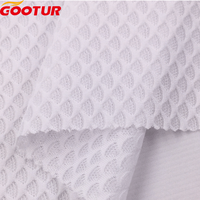 Tissu Jacquard en polyester à motif d'éventail 110g tissu en maille extensible tissu de sport pour vêtements de cyclisme à séchage rapide