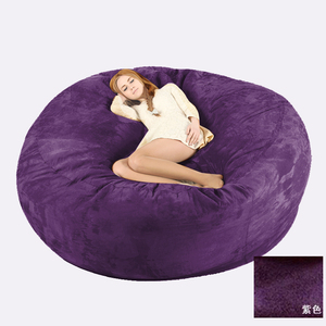 Bán buôn 6ft khổng lồ mềm Fluffy Faux lông sofa giường lớn lười biếng trẻ em túi Đậu điền bìa vải giải trí phòng khách phòng ngủ khách sạn - Product Image 4