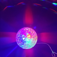 Lampe à boule magique en cristal RVB Ampoule LED rotative pour scène Disco Party DJ Projecteur de Noël Ampoule