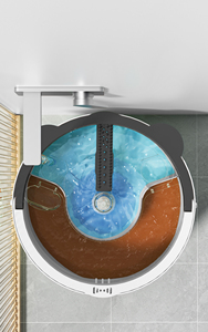 Fournisseur de serpillières Produits de nettoyage Homettler Serpillère plate 360 Outils de nettoyage Séparation des eaux propres et sales Serpillère paresseuse avec seau - Product Image 2